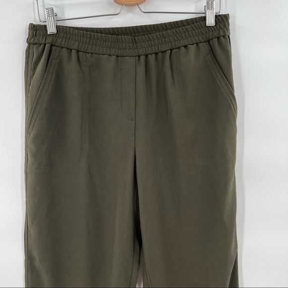 Belle Vere green pants with elastic waist size 8 - Picture 4 of 5